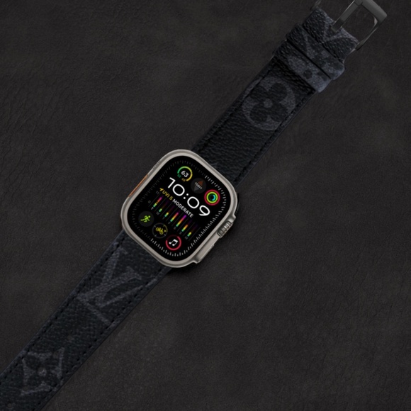 DESIGNER APPLE WATCH 38MM 40MM 41MM 42MM 44MM 45MM 46MM 49MM L V DENIM - Picture 8 of 8